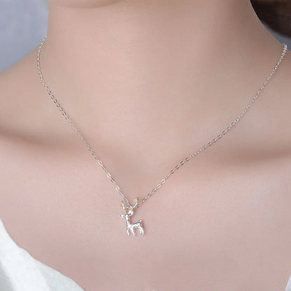 Snowflake Zircon Necklace For Women Men  Jewelry