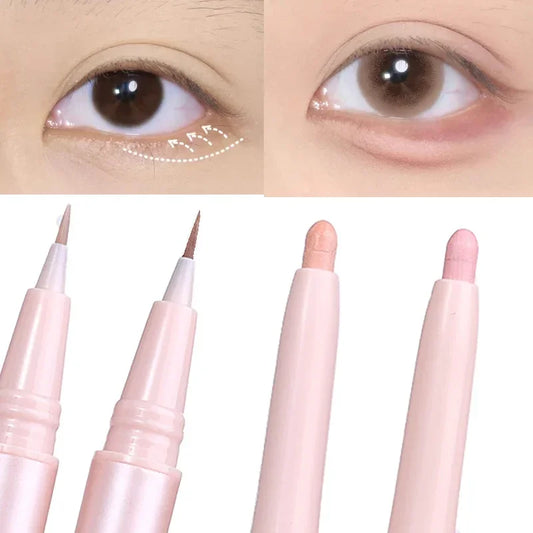 Mulitfuntional Double Ended Lying Silkworm Pencil Highlighter