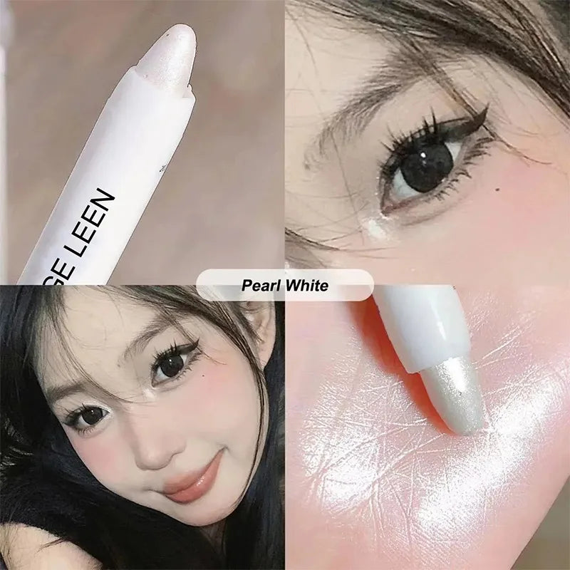 Mulitfuntional Double Ended Lying Silkworm Pencil Highlighter