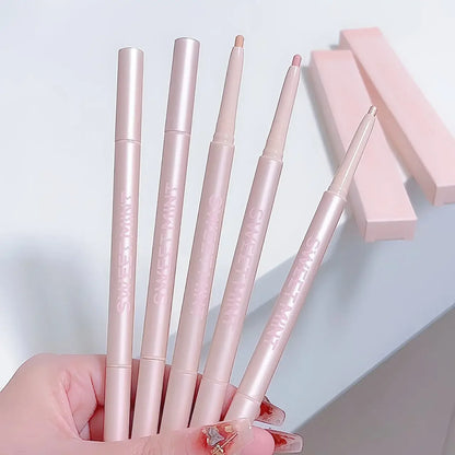 Mulitfuntional Double Ended Lying Silkworm Pencil Highlighter