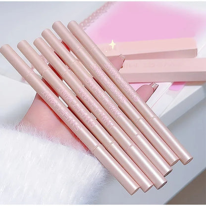 Mulitfuntional Double Ended Lying Silkworm Pencil Highlighter