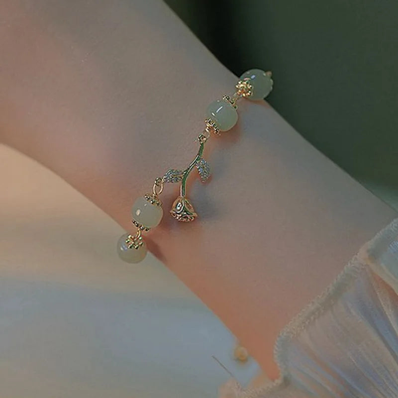 Luxury Tulip Flower Bracelet Rose Trendy Jewelry