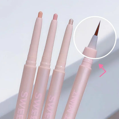 Mulitfuntional Double Ended Lying Silkworm Pencil Highlighter