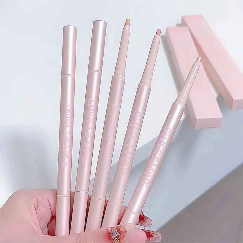 Mulitfuntional Double Ended Lying Silkworm Pencil Highlighter