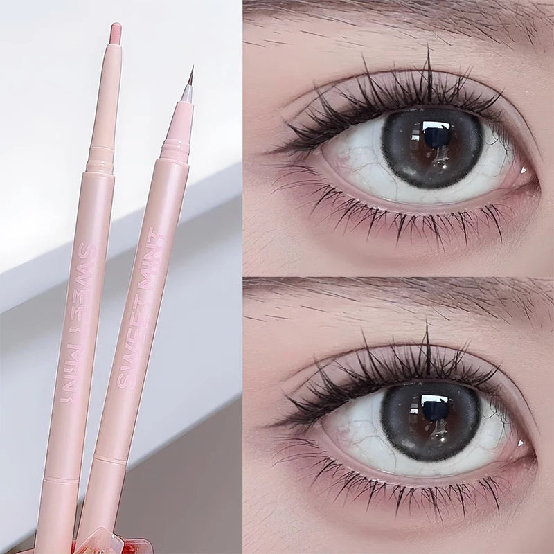 Mulitfuntional Double Ended Lying Silkworm Pencil Highlighter