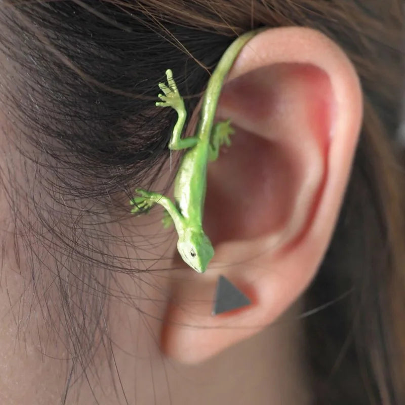 Funny Green Frog Ear Clip Earrings Girls Party Jewelry Gift