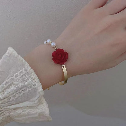 Luxury Tulip Flower Bracelet Rose Trendy Jewelry